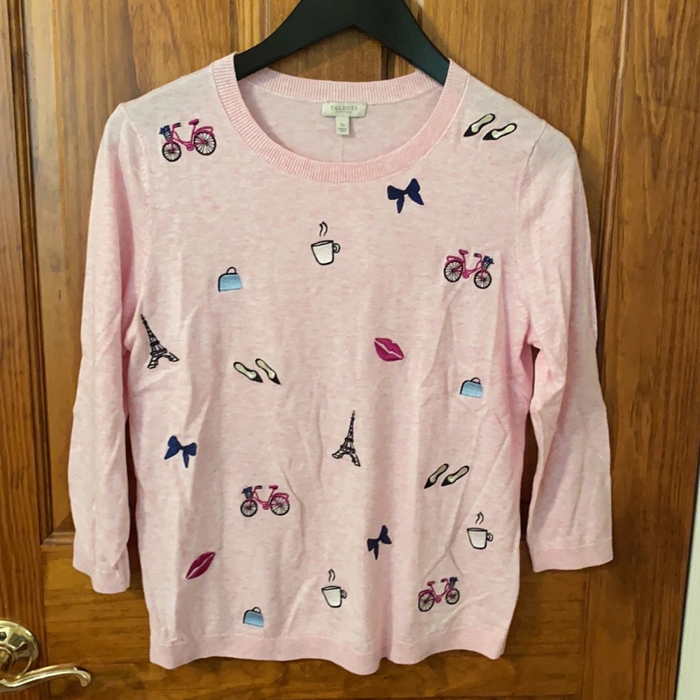 Talbots Paris sweater NWOT and socks NWT